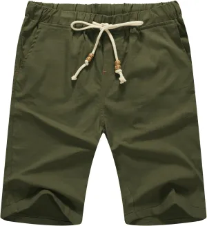 Sailwind Mens Linen Shorts Casual Drawstring Summer Beach Shorts