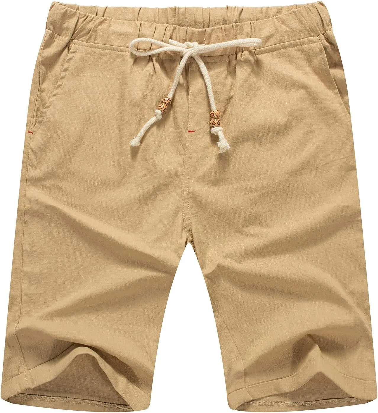 Sailwind Mens Linen Shorts Casual Drawstring Summer Beach Shorts