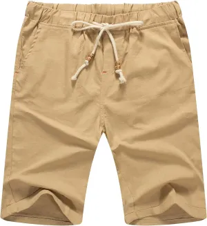 Sailwind Mens Linen Shorts Casual Drawstring Summer Beach Shorts