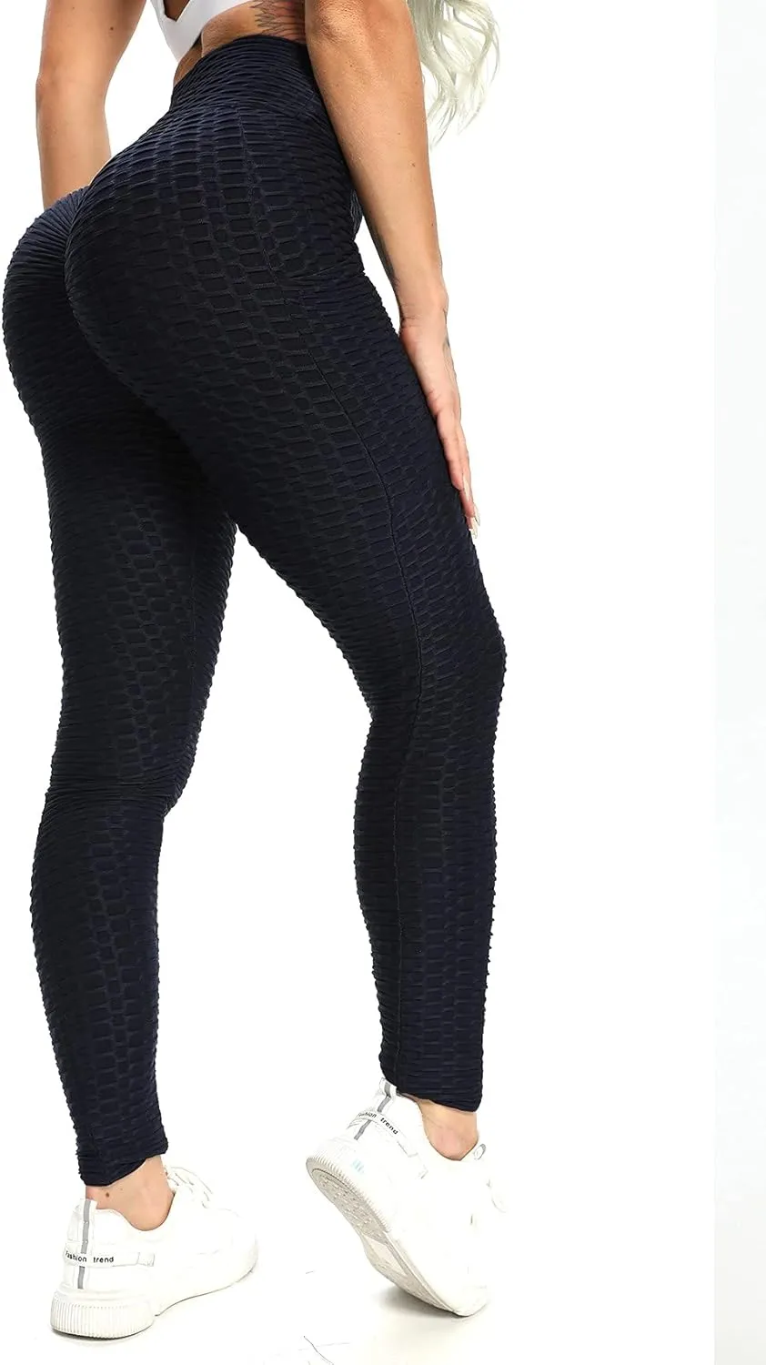 SEASUM Women's High Waist Yoga Pants Tummy Control Slimming Booty Leggings Workout Running Butt Lift Tights