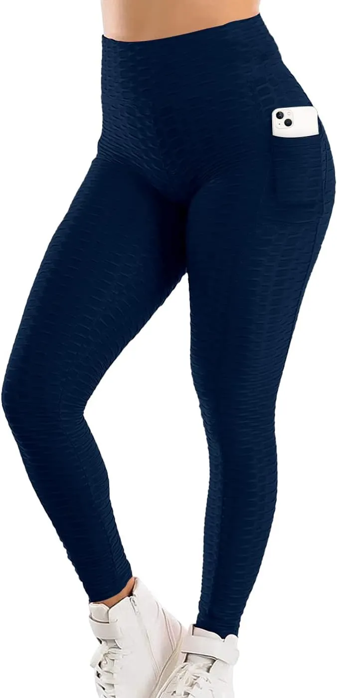 SEASUM Women's High Waist Yoga Pants Tummy Control Slimming Booty Leggings Workout Running Butt Lift Tights