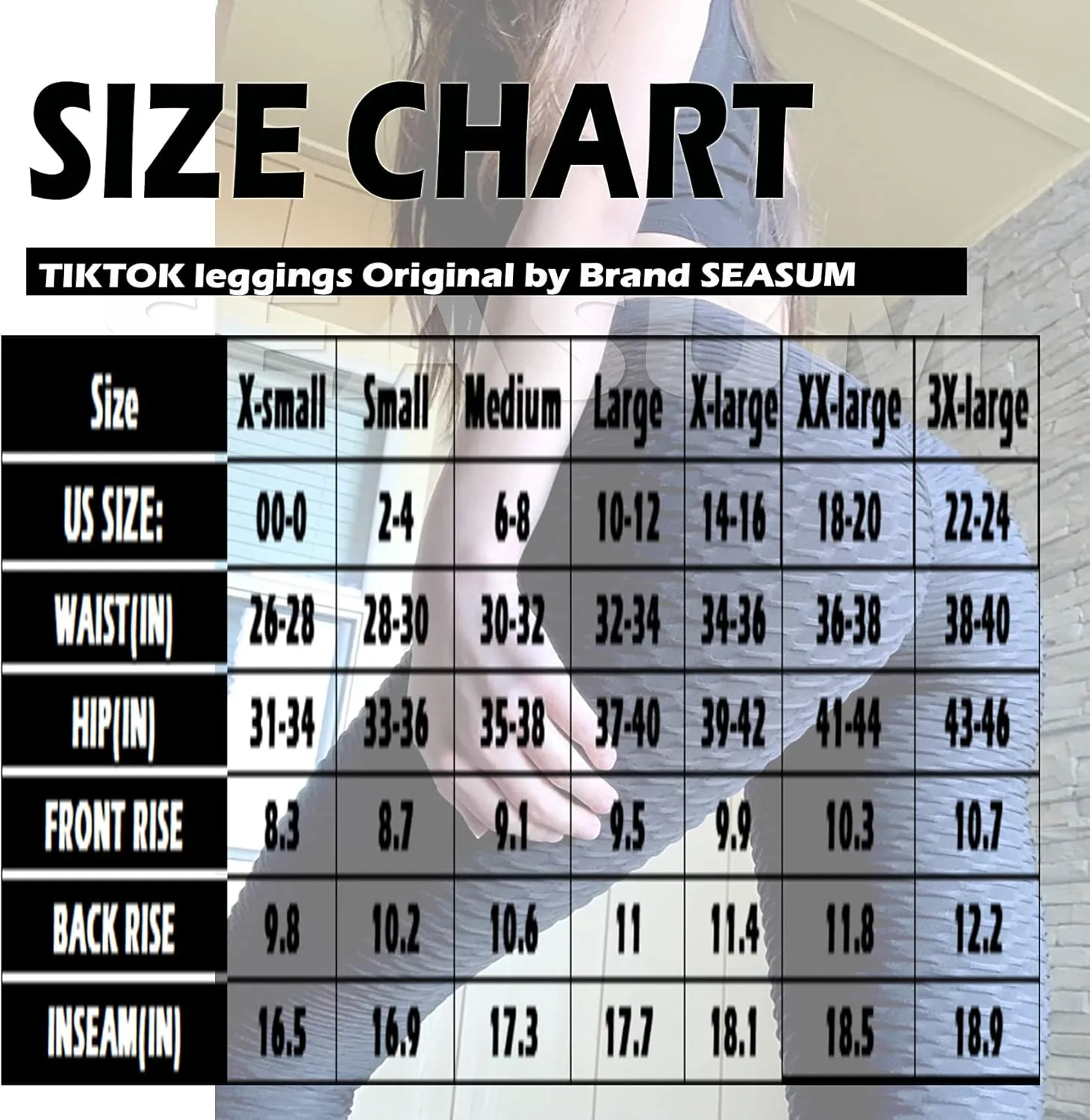 SEASUM Women's High Waist Yoga Pants Tummy Control Slimming Booty Leggings Workout Running Butt Lift Tights