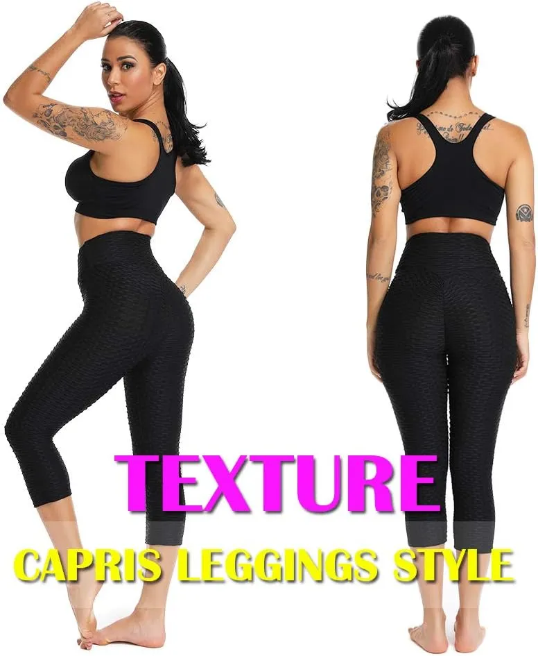 SEASUM Women's High Waist Yoga Pants Tummy Control Slimming Booty Leggings Workout Running Butt Lift Tights