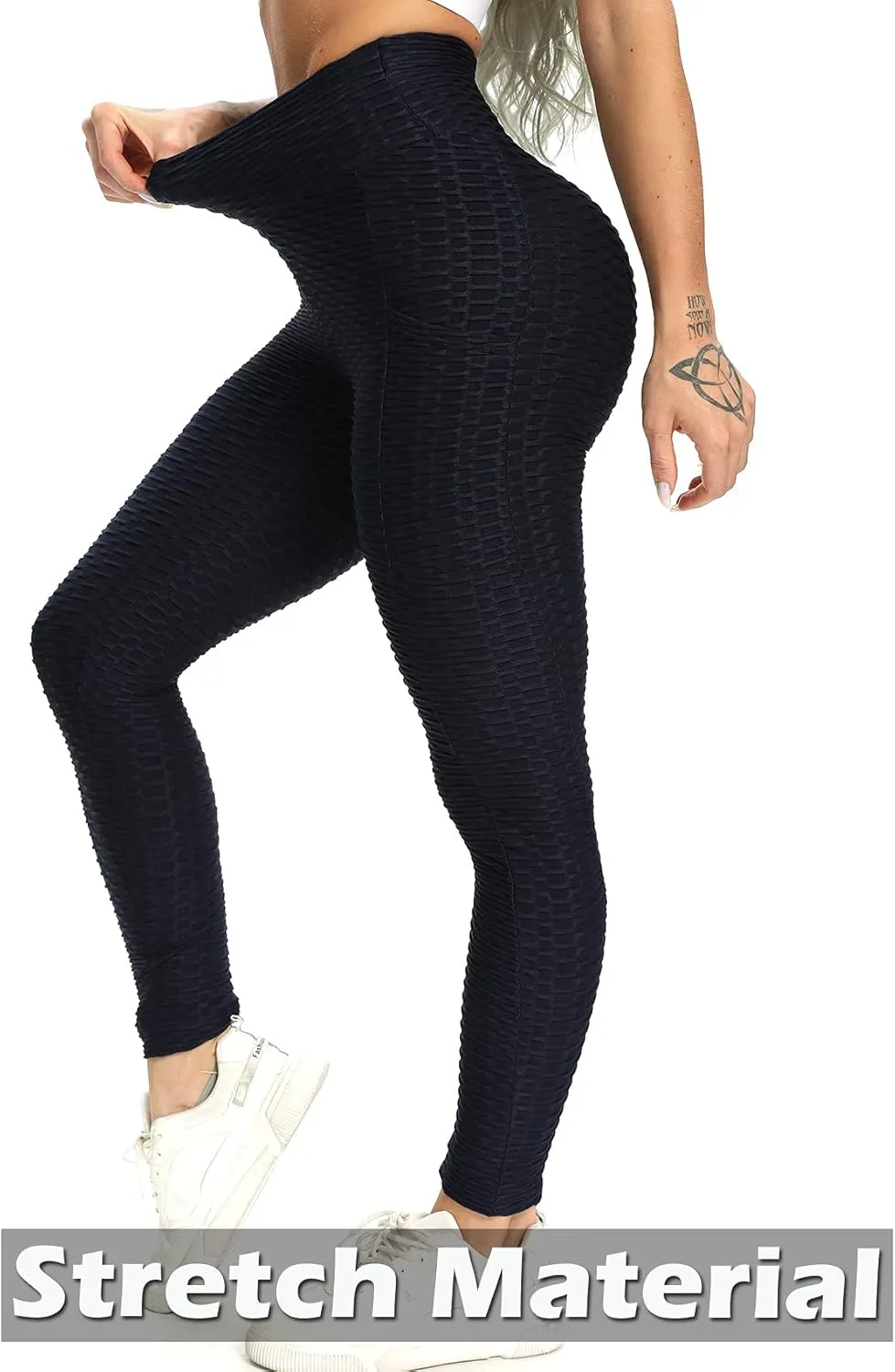 SEASUM Women's High Waist Yoga Pants Tummy Control Slimming Booty Leggings Workout Running Butt Lift Tights