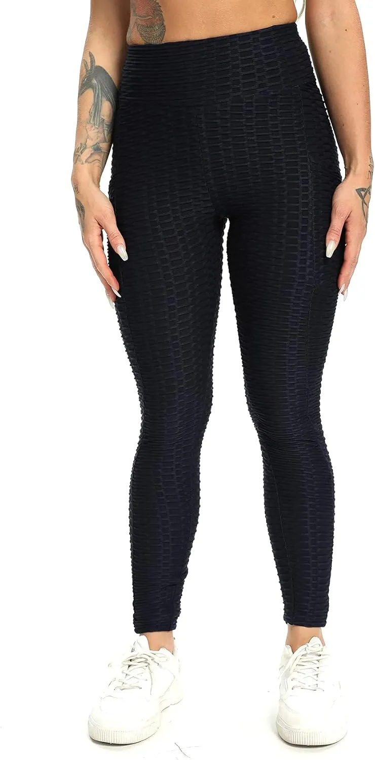 SEASUM Women's High Waist Yoga Pants Tummy Control Slimming Booty Leggings Workout Running Butt Lift Tights