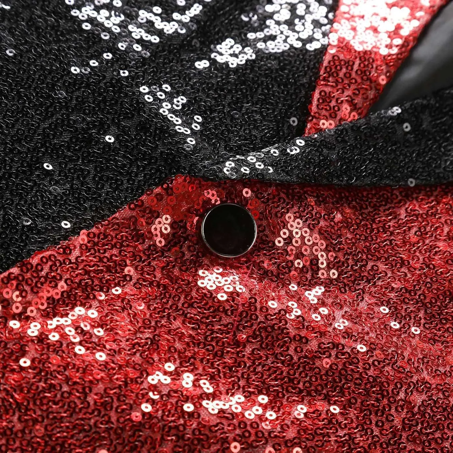 Sequin Blazer for Mens Shawl Lapel Party Disco Shiny Color Block Sports Coats Elegant Slim Fit Party Dress Jacket