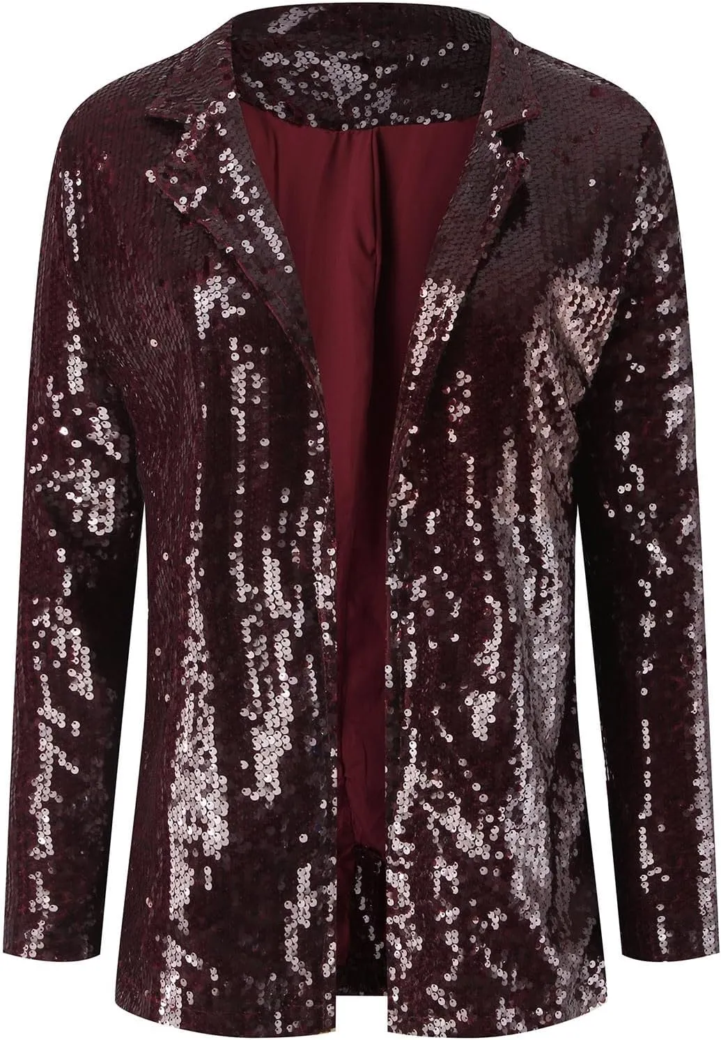 Sequin Blazers for Women Sparkly Party Long Sleeve Suit Jacket Open Front Glitter Blazer 2025 Shiny Cardigan Jackets