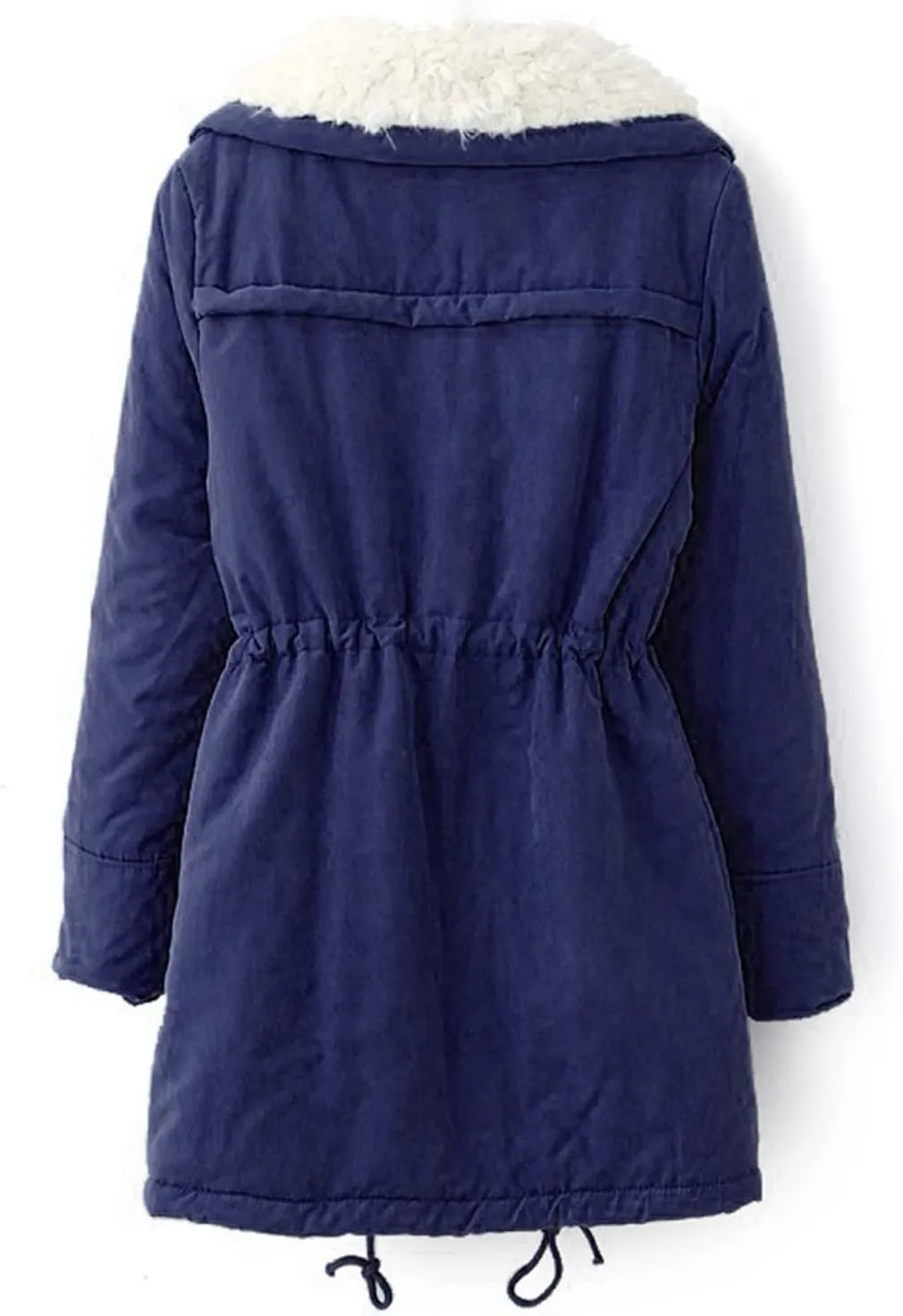 SHAOBGE Lined Winter Jacket Women Women's Warm Plus Fleece Workwear Jacket Solid Jacket Hooded Jackets Long Sleeve Tops S