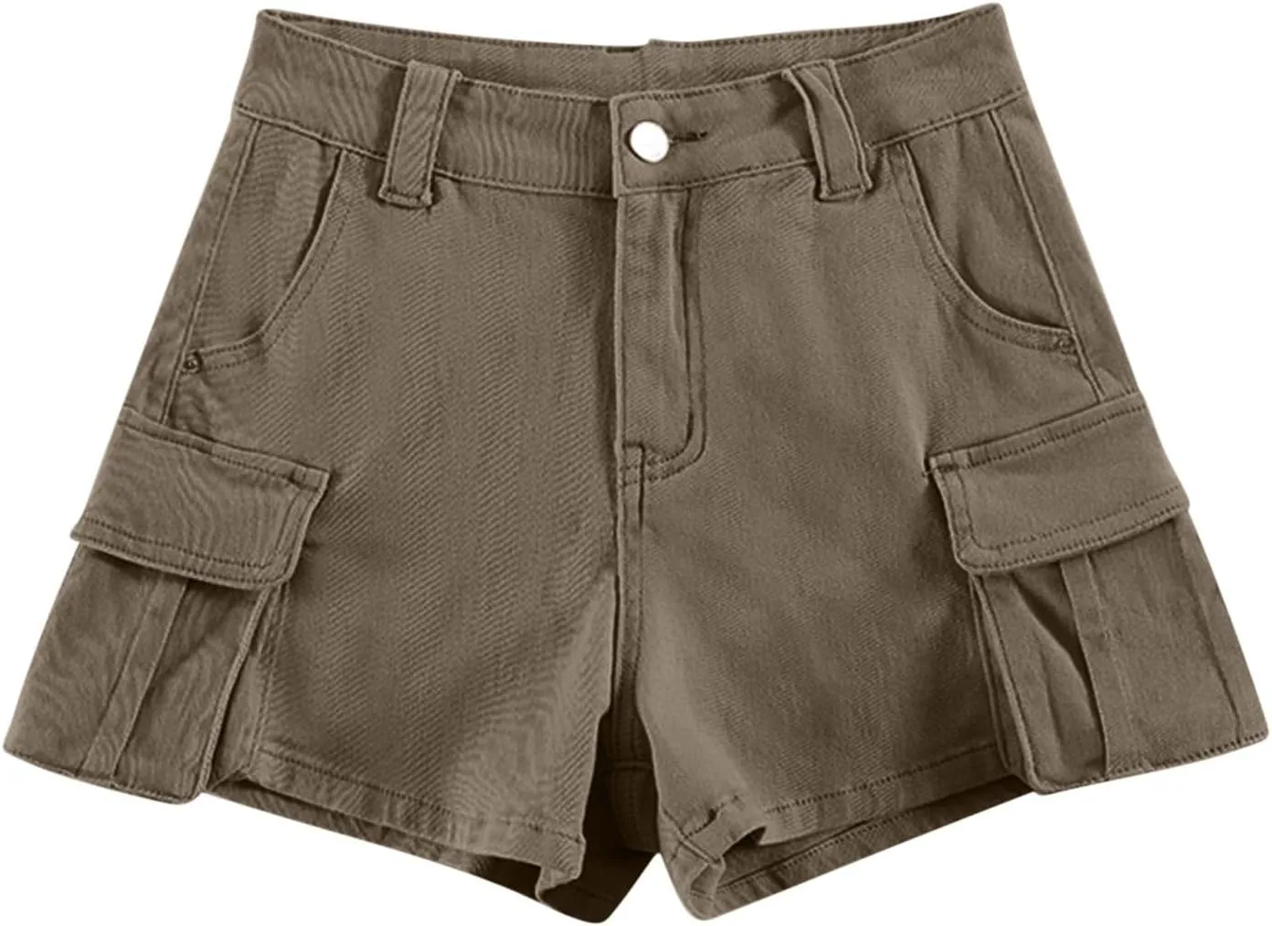 Shorts for Women High Waisted A-Line Wide Leg Cargo Summer Shorts Outdoor Workout Travel Denim Pull On Shorts