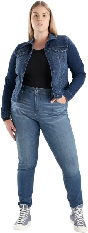 Slink - Premium Women's Plus Size Stretch High Rise Skinny Jeans (Indigo)
