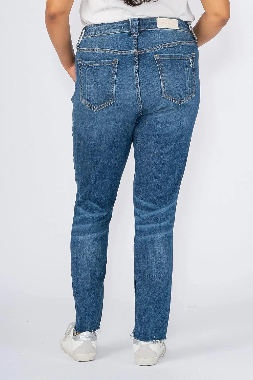 Slink - Premium Women's Plus Size Stretch High Rise Skinny Jeans (Indigo)