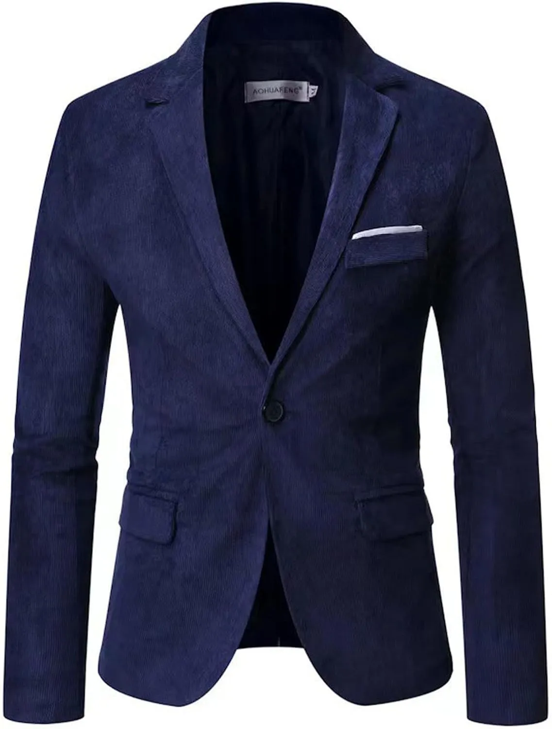 Stylish Blazer for Mens Notched Lapel Slim Fit Suit Jacket One Button Tuxedo Jackets for Wedding Prom Party Dinner