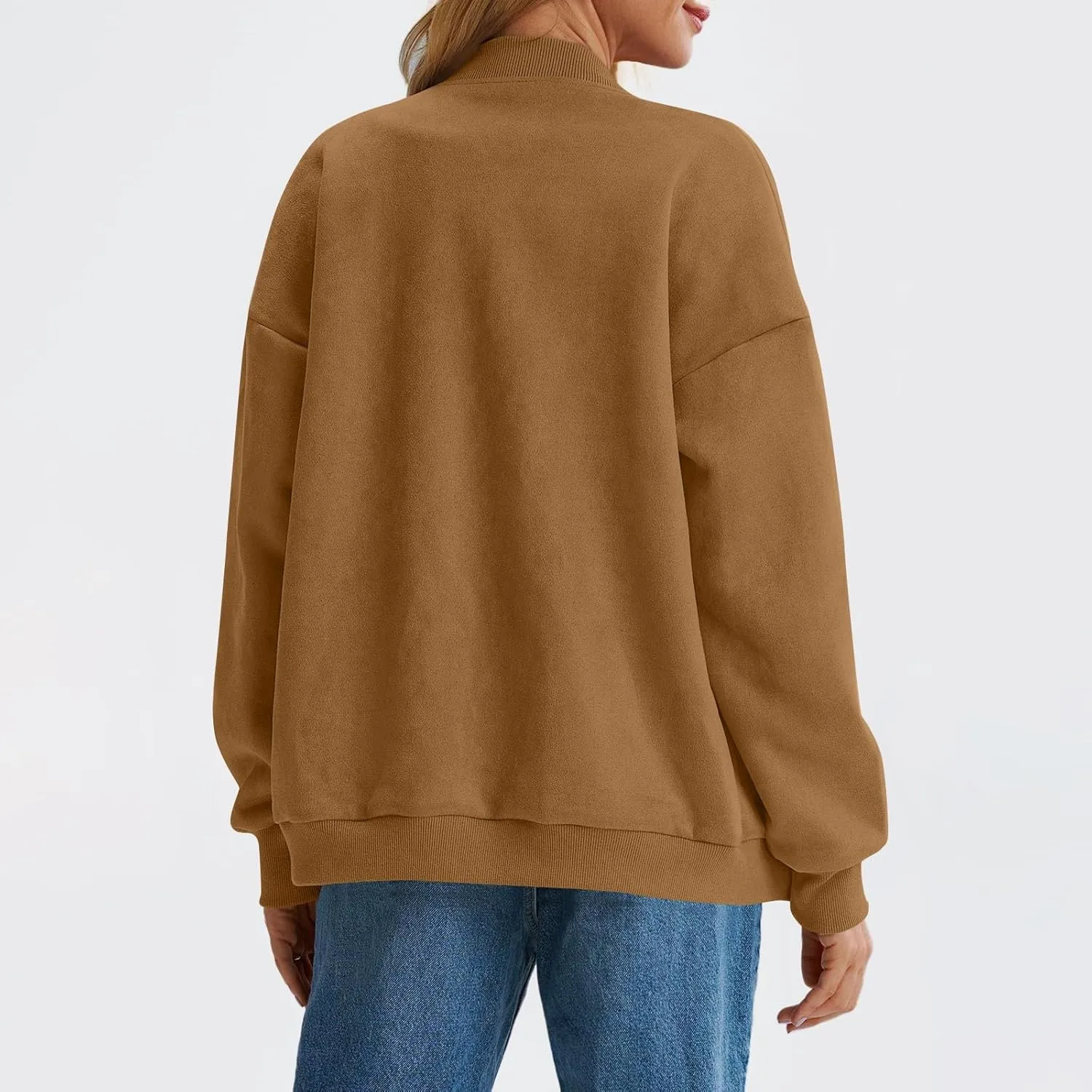 Suede Jacket Women Button Down Bomber Jacket Dressy Casual Varsity Shackets with Pockets Fall Coat Y2k Clothes