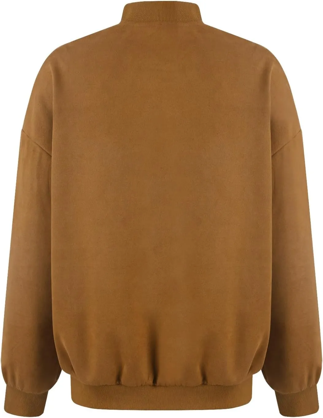 Suede Jacket Women Button Down Bomber Jacket Dressy Casual Varsity Shackets with Pockets Fall Coat Y2k Clothes