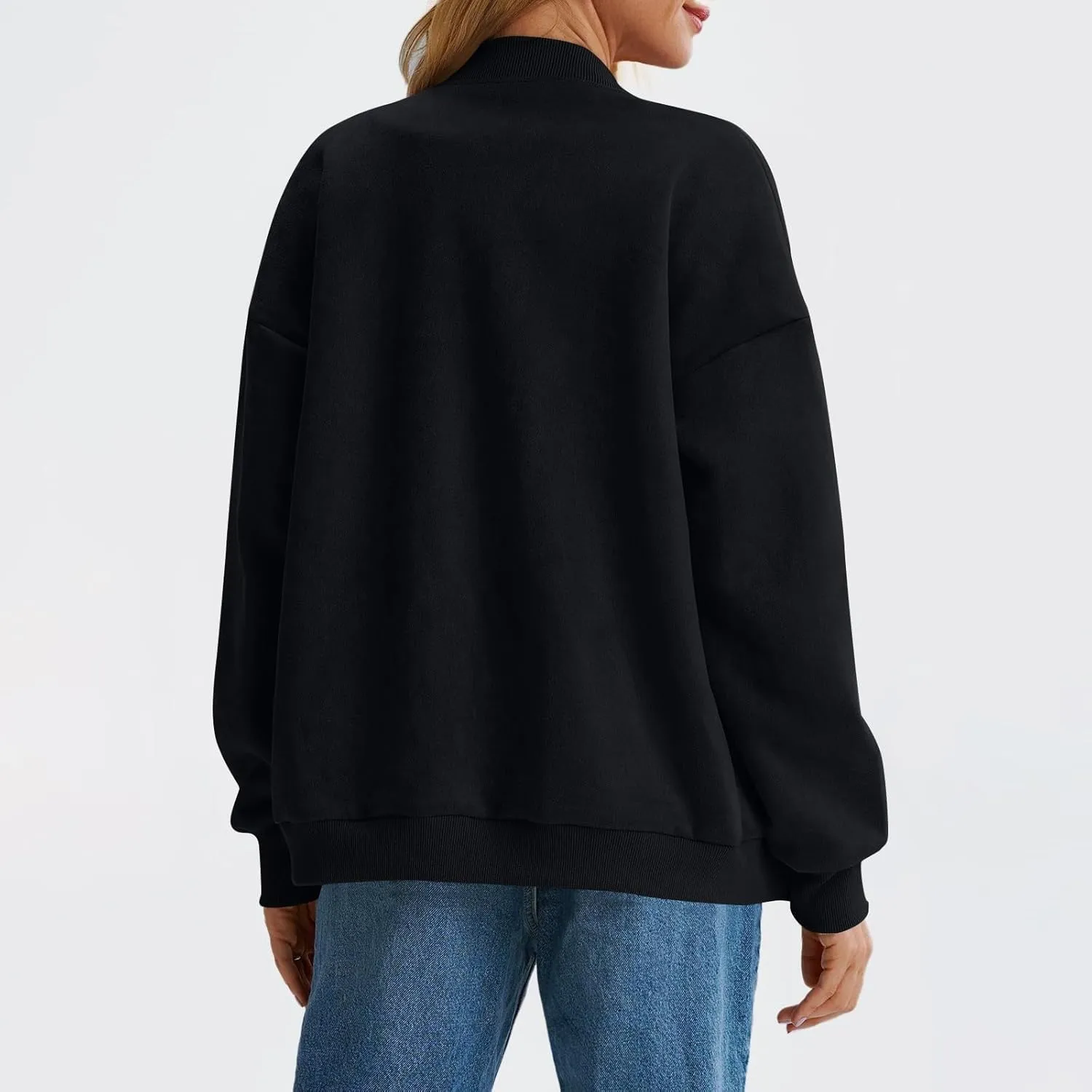 Suede Jacket Women Button Down Bomber Jacket Dressy Casual Varsity Shackets with Pockets Fall Coat Y2k Clothes