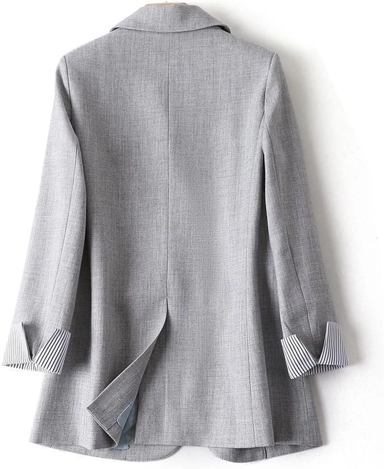 Summer Linen Blazers for Women 2025 Trendy Lightweight Casual One Button Work Jackets Thin Shirts Blazer with Pockets