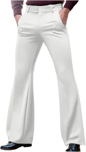 SUWBMHWE Men's Casual Drawstring Pants Regular Fit Elastic Waist Cotton Basic Straight Leg Long Pants