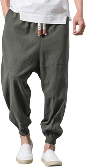 Trousers Men with Pockets Drawstring Elastic Pants Mid Waist Waist Solid Casual Men's Casual Chinos Pants Men