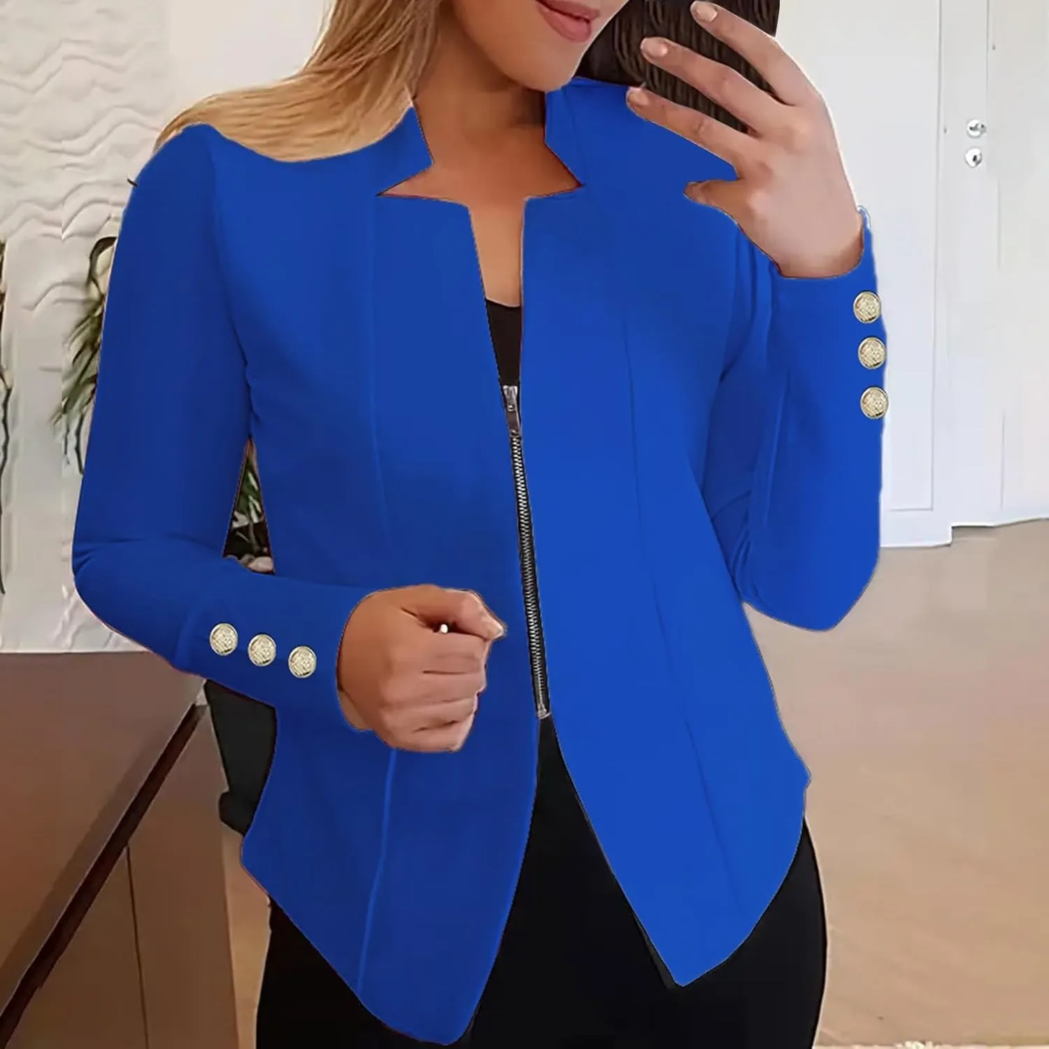 Tweed Blazers for Women Business Women's Coat Open Front Causal Lightweight Blazer Fit It Oversized Jackets