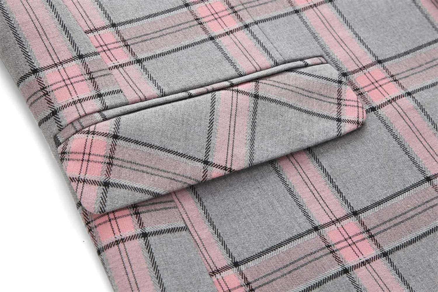 UNINUKOO Men's Blazer Plaid Sport Coat Casual Lightweight Checkered Suit Jacket Summer Jacket Men