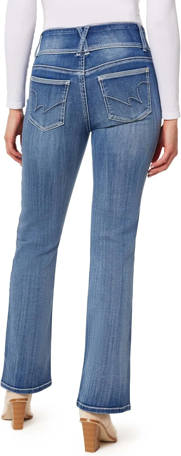 WallFlower Women's Sassy Bootcut High Rise Insta Soft Juniors Jeans