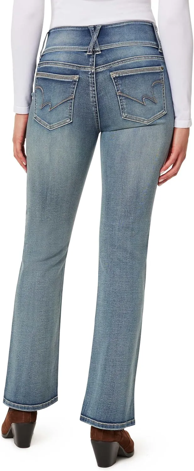 WallFlower Women's Sassy Bootcut High Rise Insta Soft Juniors Jeans