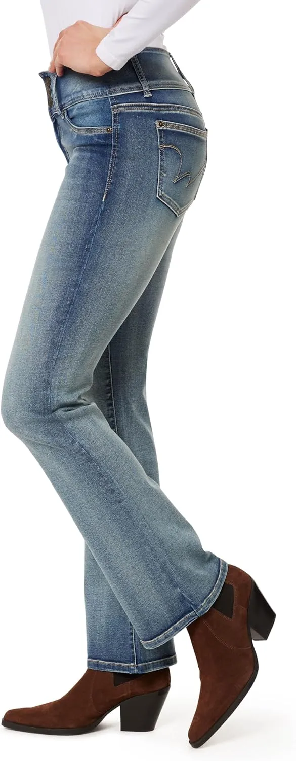 WallFlower Women's Sassy Bootcut High Rise Insta Soft Juniors Jeans