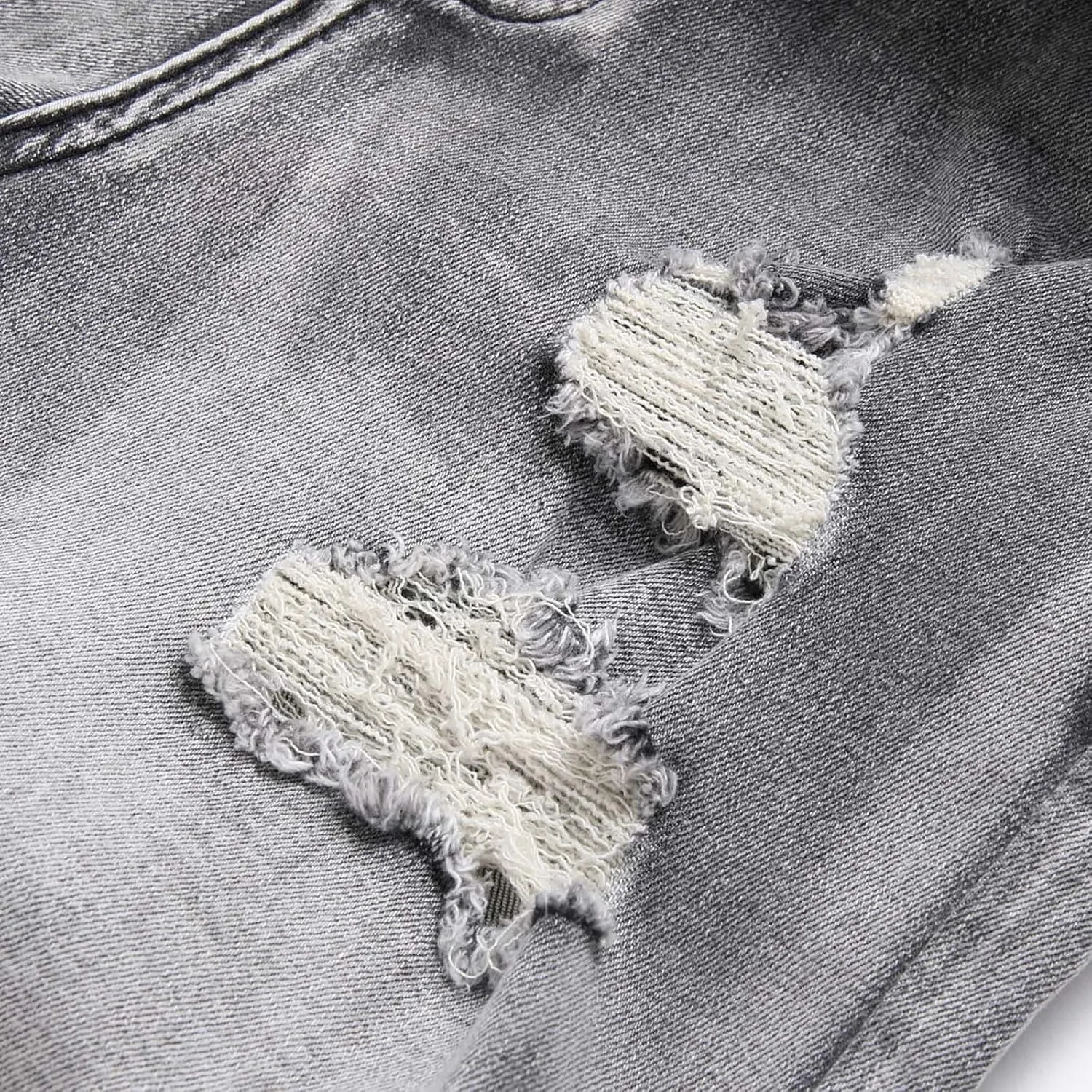 Washed Denim Shorts for Mens Casual Classic Fit Ripped Shorts Distressed Summer Jeans Shorts Workout Short Jeans Pants