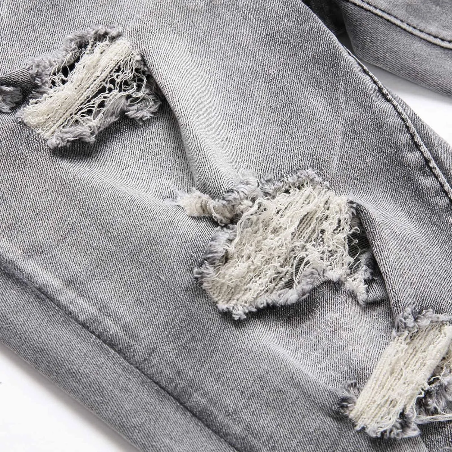 Washed Denim Shorts for Mens Casual Classic Fit Ripped Shorts Distressed Summer Jeans Shorts Workout Short Jeans Pants