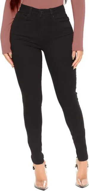 WAYRUNZ Women's Hight Waisted Stretch Skinny Jeans Denim Pants