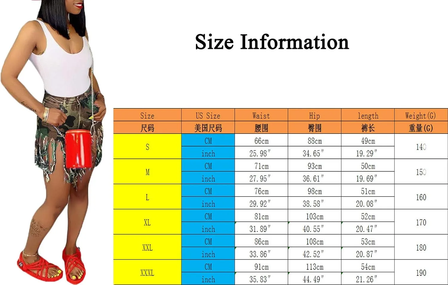 Weigou Women Denim Shorts High Waisted Tassels Summer Stretchy Frayed Raw Hem Short Jeans Clubwear Jeans Short