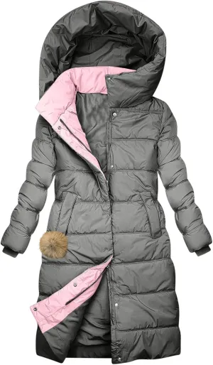 Winter Coats for Women Long Puffer Jackets Thicken Parka Warm Quilted Jacket Padded Coat Outwear with Removable Hood