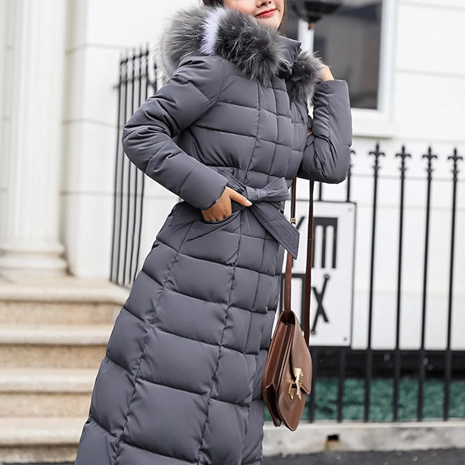 Winter Warm Parka Jacket Lapel Collar Long Sleeve Jacket Vintage Thicken Coat Jacket Warm Hooded Thick Padded