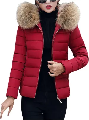 Winter Warm Parka Jacket Lapel Collar Long Sleeve Jacket Vintage Thicken Coat Jacket Warm Hooded Thick Padded