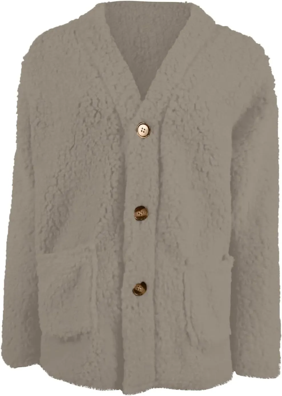 Women 2024 Winter Faux Fur Crop Coat Lapel Long Sleeve Fuzzy Fleece Outerwear Button Down Sherpa Jackets Fall Outfits