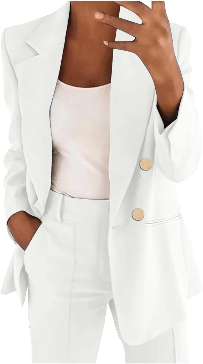 Women Blazers for Work Casual Business for Women Blazer Crop Dressy Fall Winter Jackets Loose Herringbone Top