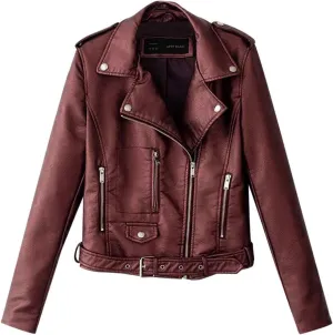 Women Cropped Jacket Biker Moto Jackets Lightweight Open Front Cardigan Trendy 2025 Fall Outfit