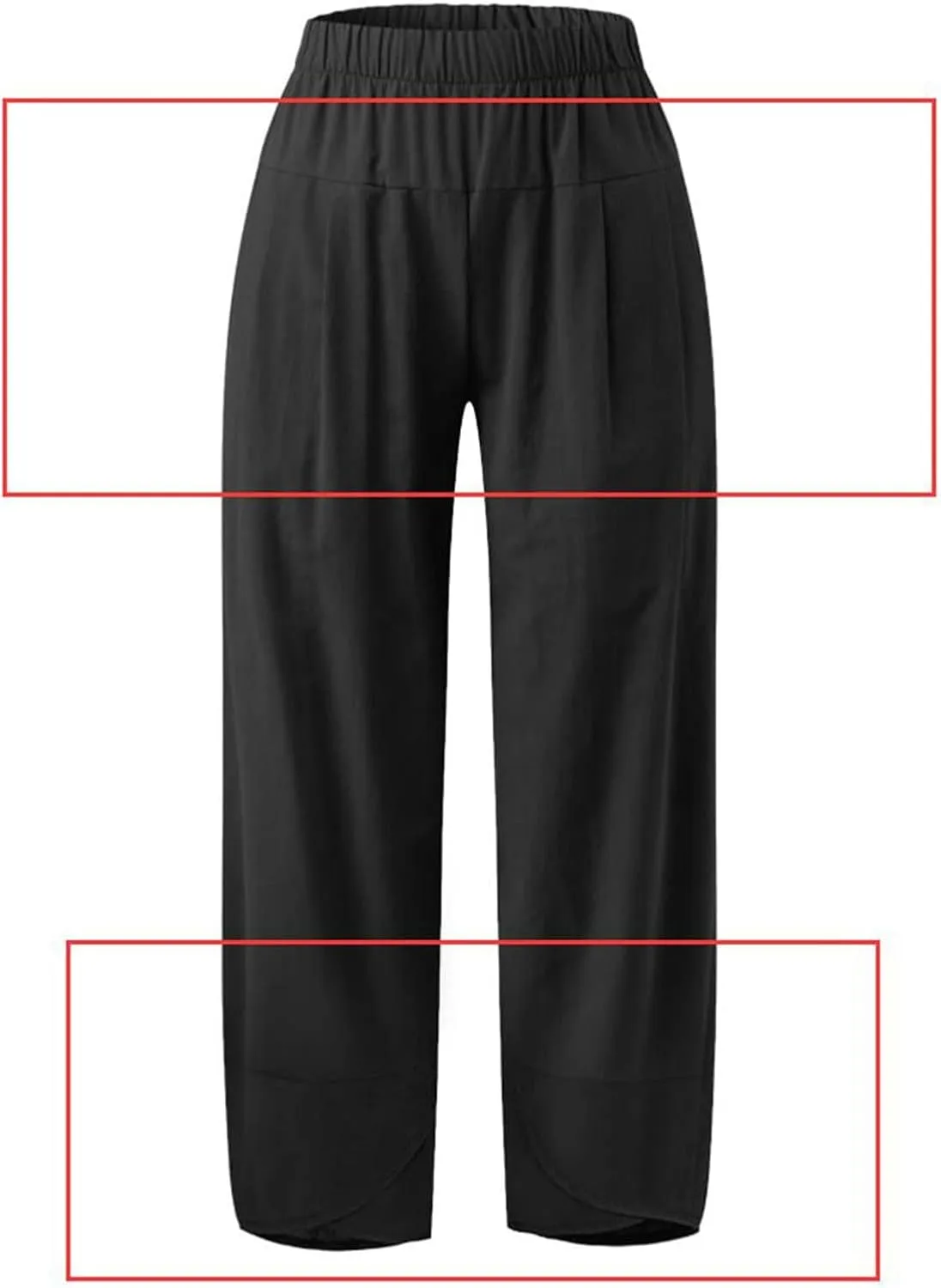 Women Linen Summer Baggy Palazzo Lounge Pants Low Waist Baggy Stretchy Plus Size Trousers Trendy