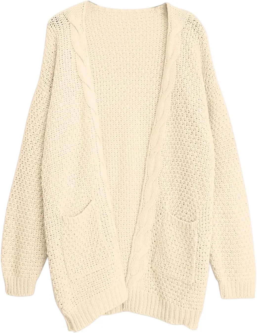 Women Oversized Cardigan Sweaters Trendy Casual V-Neck Long Sleeve Warm Chunky Knit Slouchy Oversized Wrap Sweater Coats