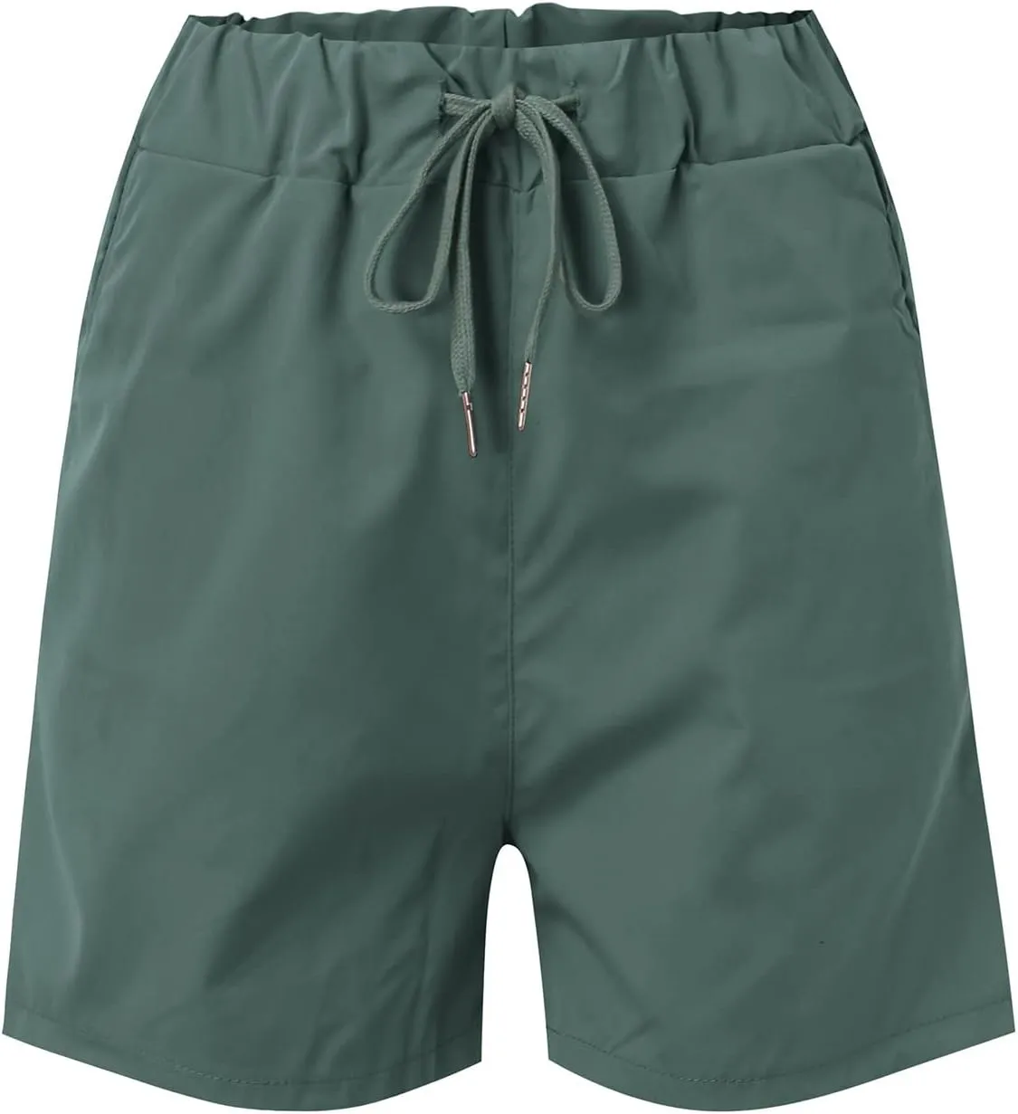 Women Summer Sporst Shorts Casual Drawstring Elastic Waisted Running Workout Shorts Lightweight Comfortable Shorts