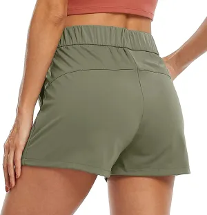 Women Summer Sporst Shorts Casual Drawstring Elastic Waisted Running Workout Shorts Lightweight Comfortable Shorts