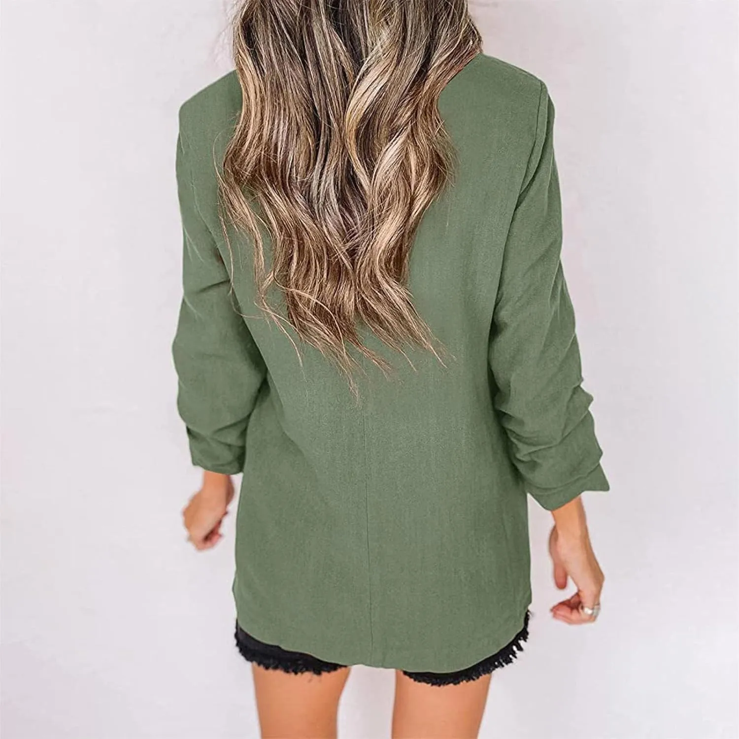 Womens Blazers for Work Casual Causal Women Jacket Long Sleeve Cute Fall Winter Suit Loose Fit Herringbone Blazer