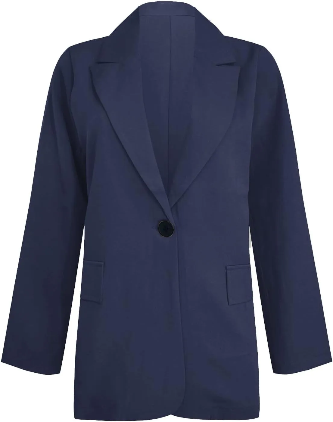 Women's Casual Blazers Business Lightweight Button Down Long Sleeve Jacket Open Front Blazer Summer Cardigan Work Suit