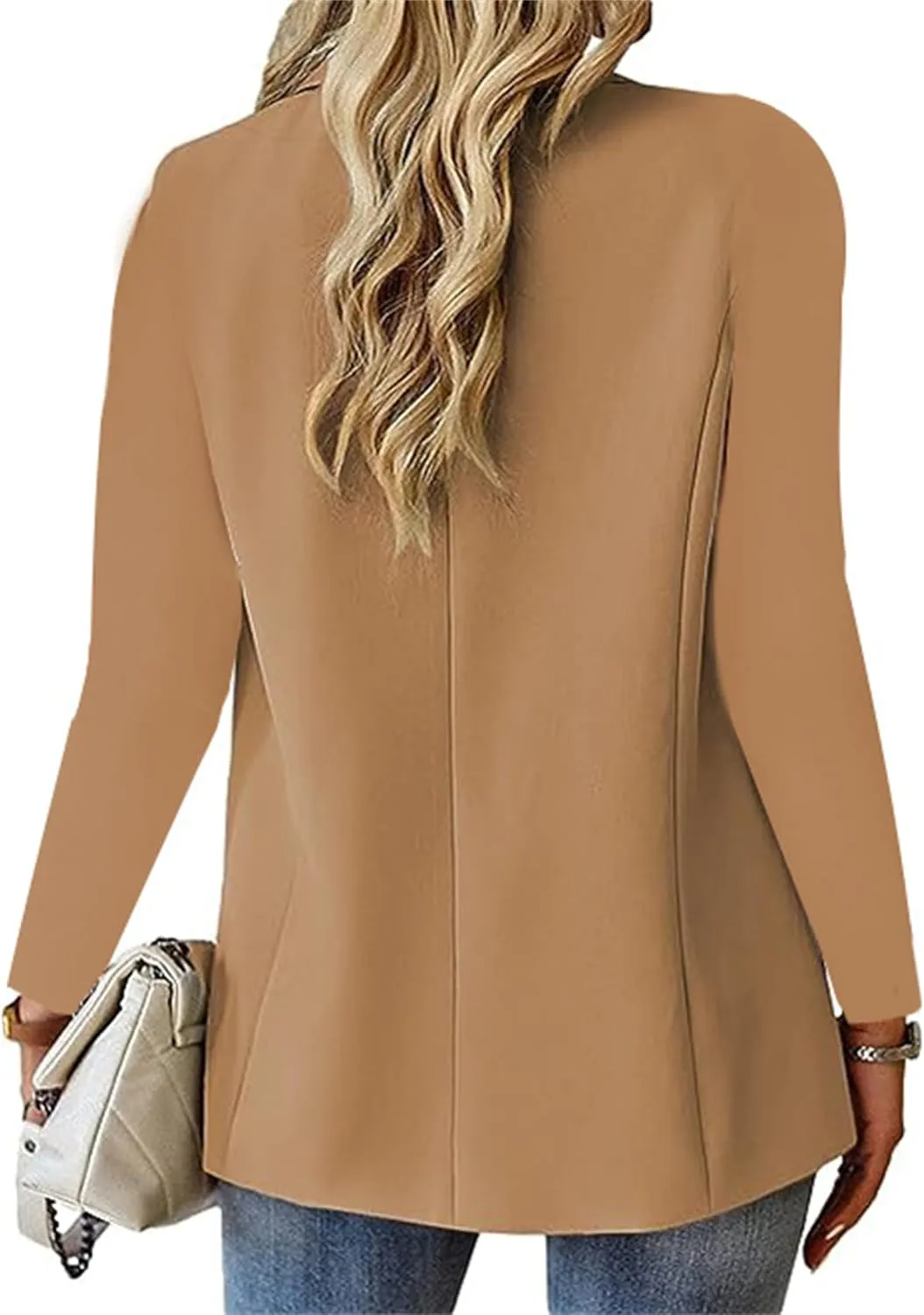 Women's Casual Blazers Jacket Long Sleeve Open Front Work Office Blazer Fashion Suit Jackets Spring Summer Cardigan