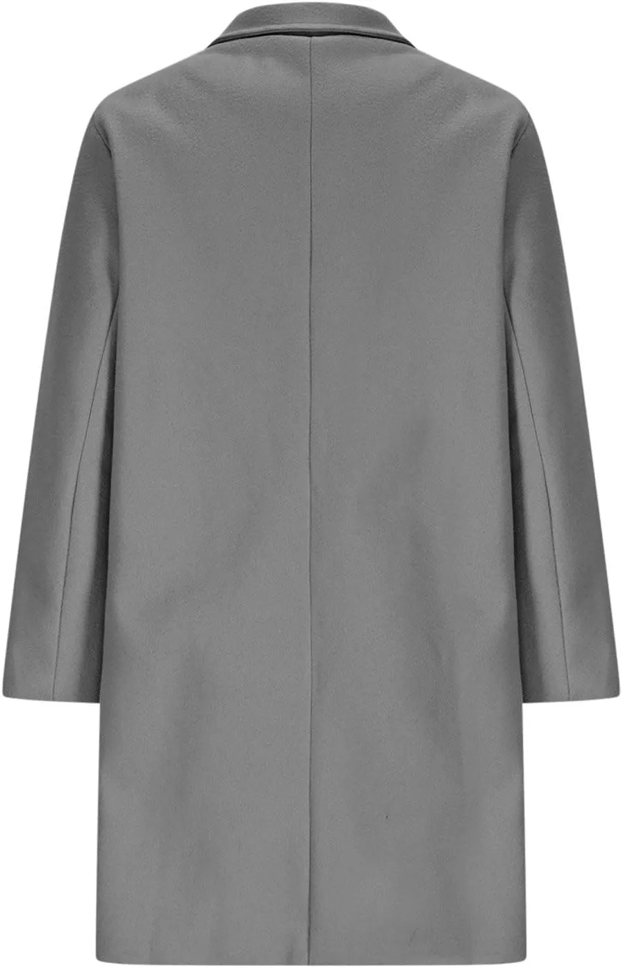 Women's Classic Open Front Casual Jacket Coat, Winter Wool Blend Over Pea Coats Long Sleeve Zip Up Comfy Outerwear