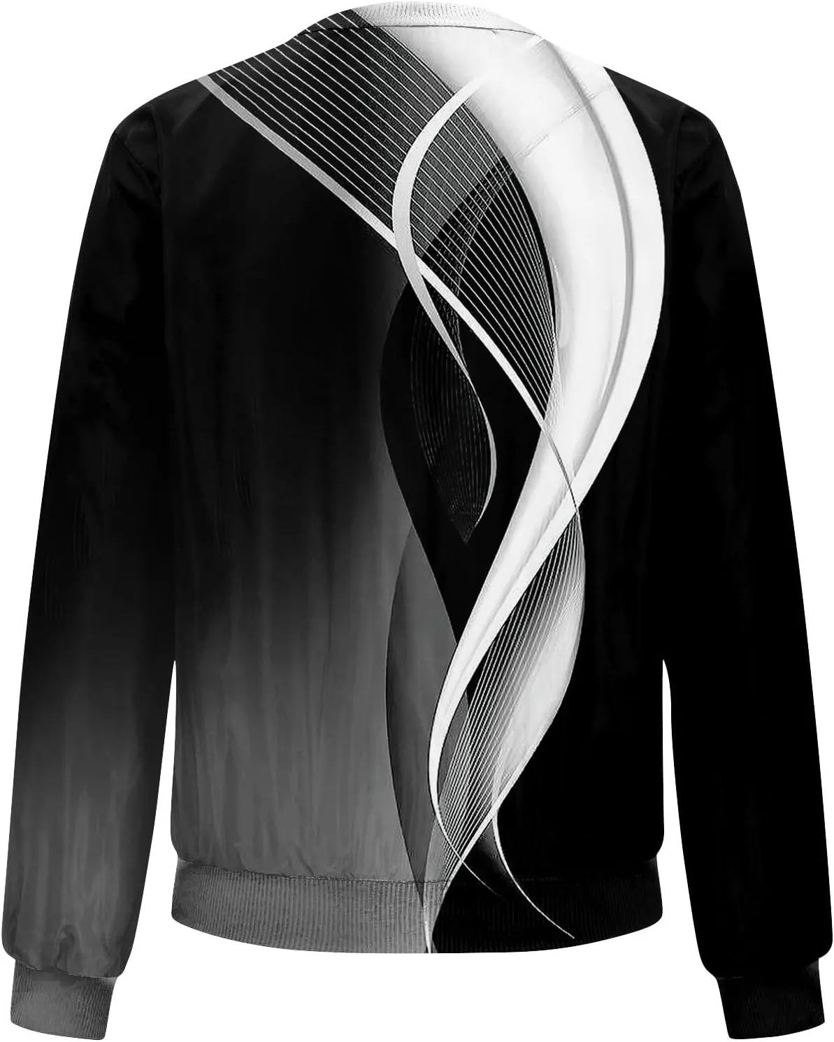 Women'S Coat 2024 with Zipper Fashionable Multi Print Long Sleeved Jacket