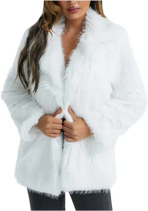 Women's Coats Autumn And Winter Plush Long Sleeve Warm Cardigan Coat, S-2XL