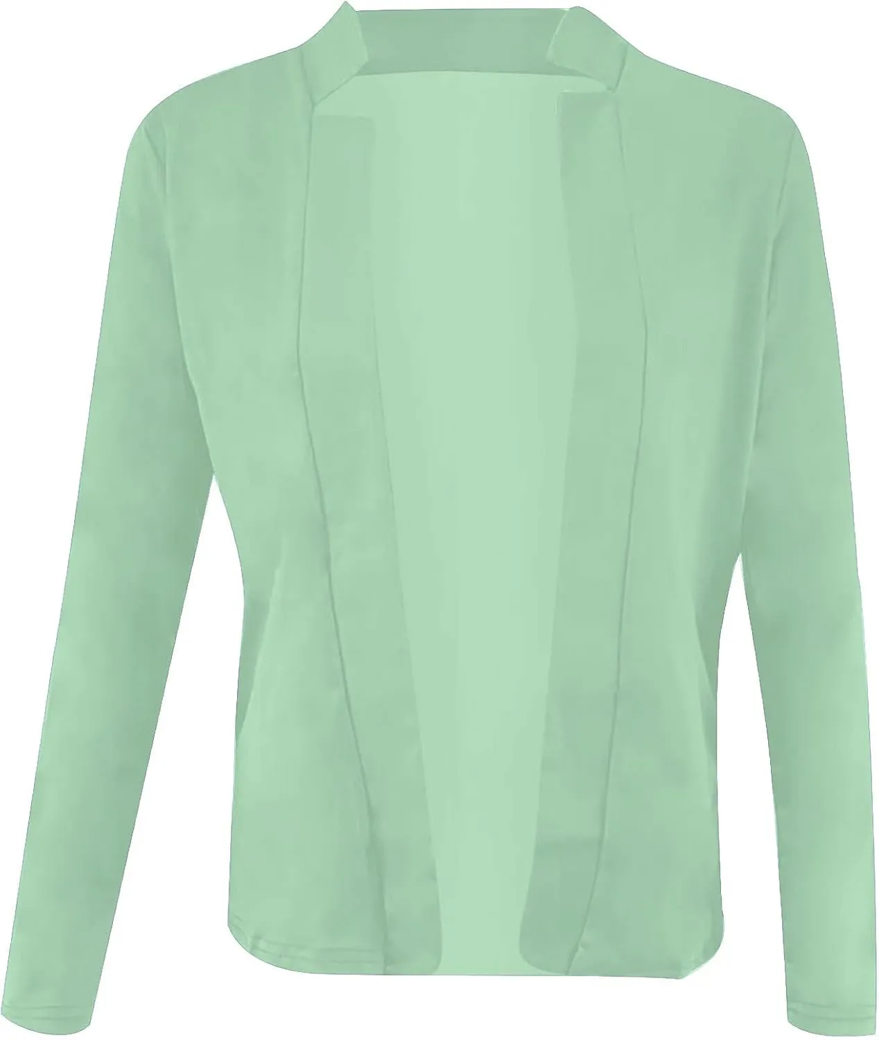 Women's Cropped Blazer Jacket Dressy Cardigan Lightweight Office Jacket Plus Size Open Front Suit Blazers Outerwear