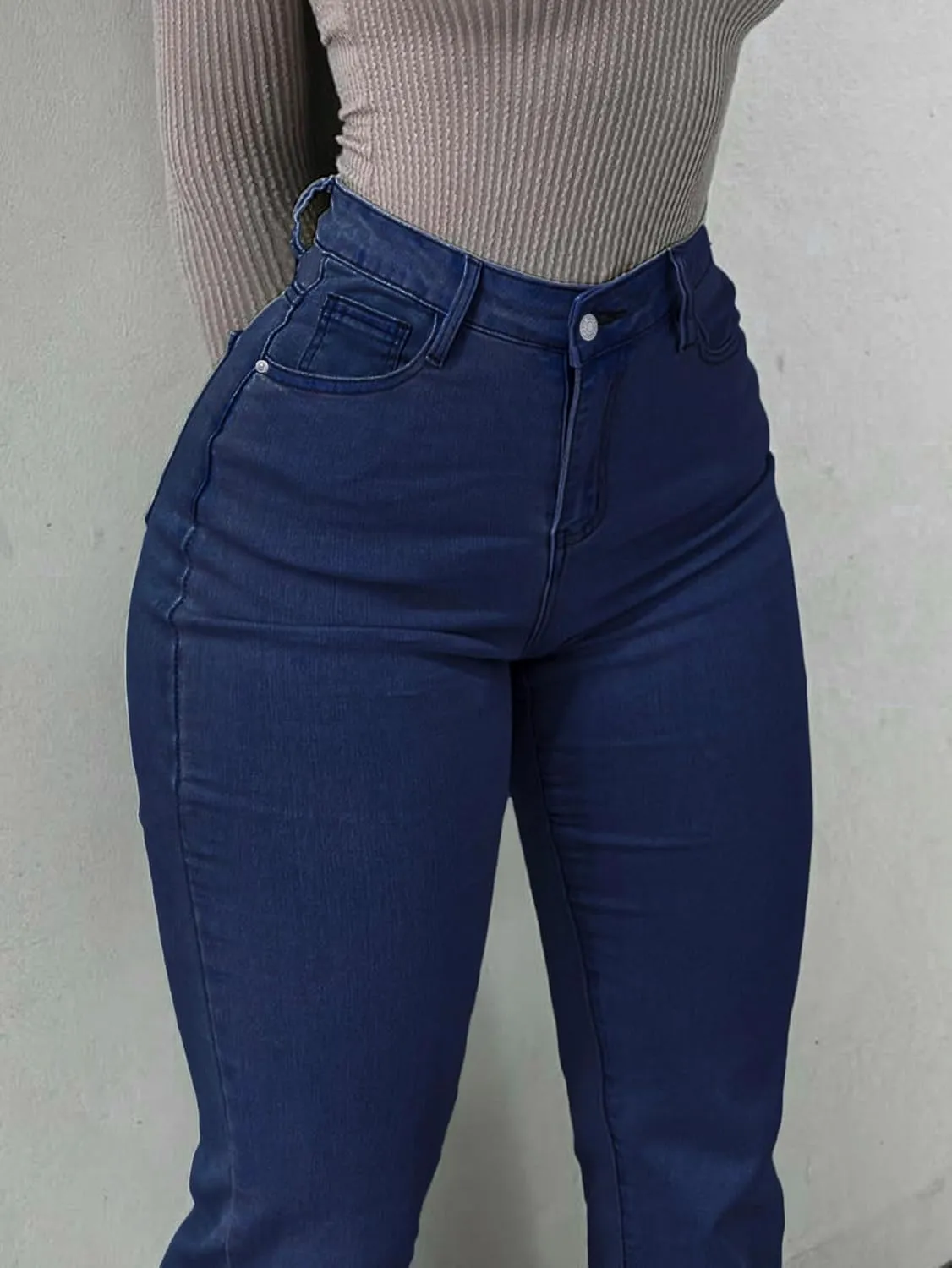 Women's Flare Bell Bottom Jeans High Waisted Wide Leg Bootcut Jeans Stretchy Denim Pants Y2k Streetwear Jeans Women