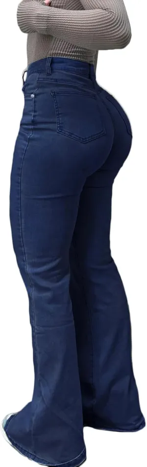 Women's Flare Bell Bottom Jeans High Waisted Wide Leg Bootcut Jeans Stretchy Denim Pants Y2k Streetwear Jeans Women